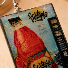 Load image into Gallery viewer, Close-up of Fruit Break handmade drink earrings.
