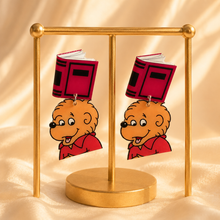 Load image into Gallery viewer, Bear Country earrings shown as a complete pair.
