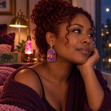 Load image into Gallery viewer, Sugar, Spice &amp; Dinosaur Nights Earrings
