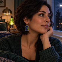 Load image into Gallery viewer, Sugar, Spice &amp; Dinosaur Nights Earrings
