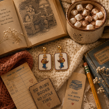 Load image into Gallery viewer, Library Days Earrings

