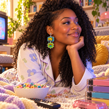 Load image into Gallery viewer, Friendly Face Earrings
