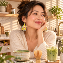 Load image into Gallery viewer, Matcha to Love Earrings
