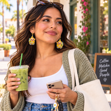 Load image into Gallery viewer, Matcha to Love Earrings
