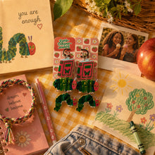 Load image into Gallery viewer, Hungry Happy Caterpillar Earrings
